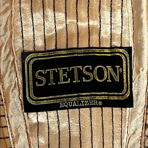 Vintage Stetson Equalizer Brown Tweed Herringbone Wool Blend Fedora size 7-7 1/8 - Picture 6 of 8